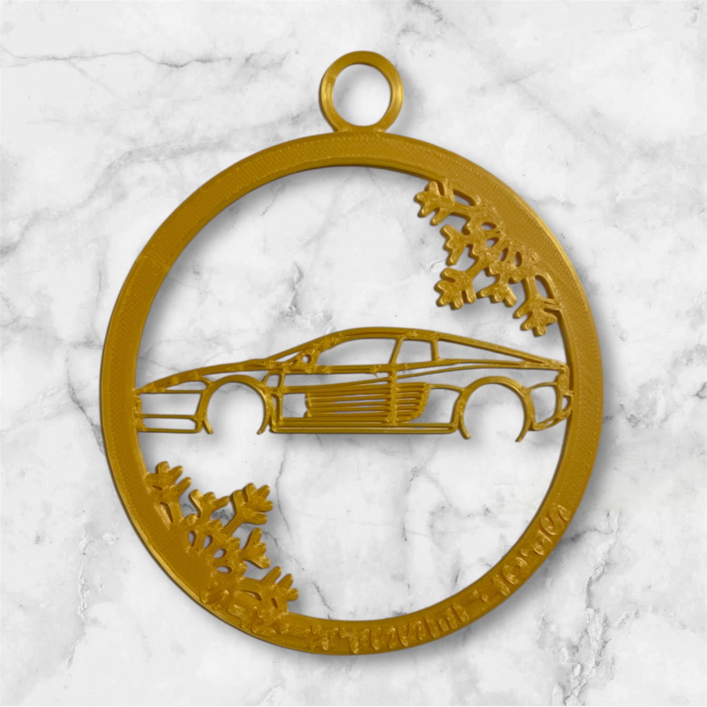CLASSIC SUPER CAR CHRISTMAS TREE ORNAMENTS