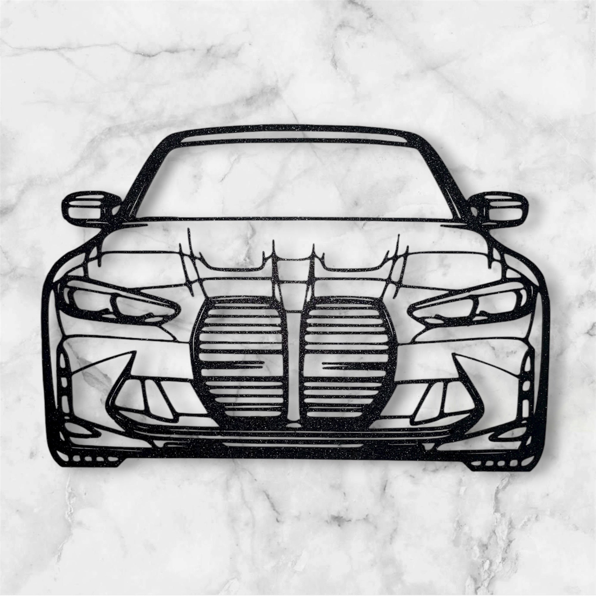 SPORTS CAR SILHOUETTE WALL ART