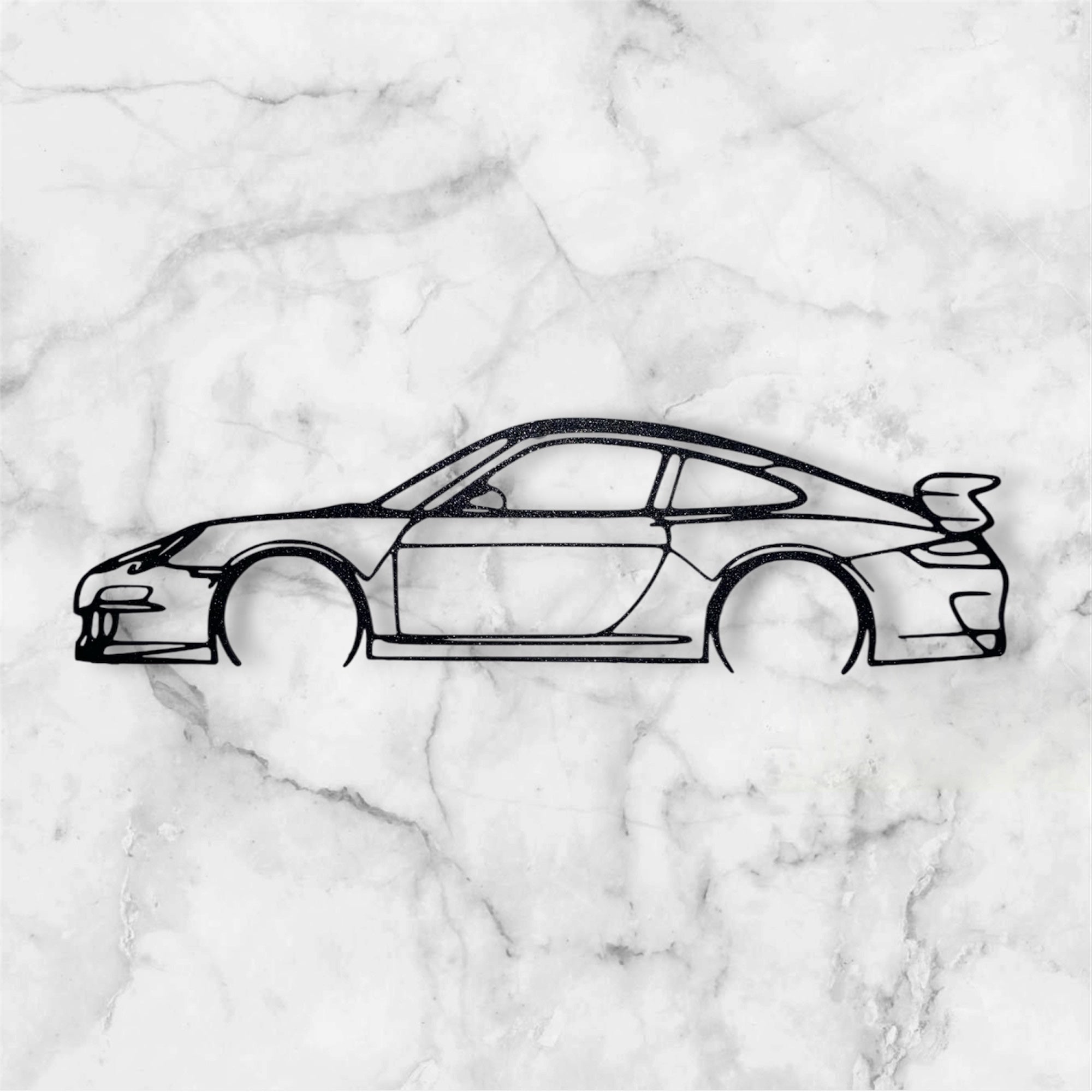 SPORTS CAR SILHOUETTE WALL ART