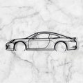 SPORTS CAR SILHOUETTE WALL ART