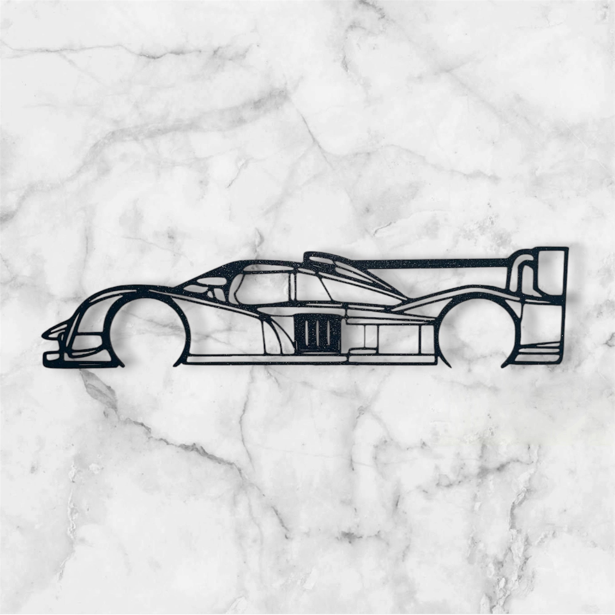 RACE CAR SILHOUETTE WALL ART
