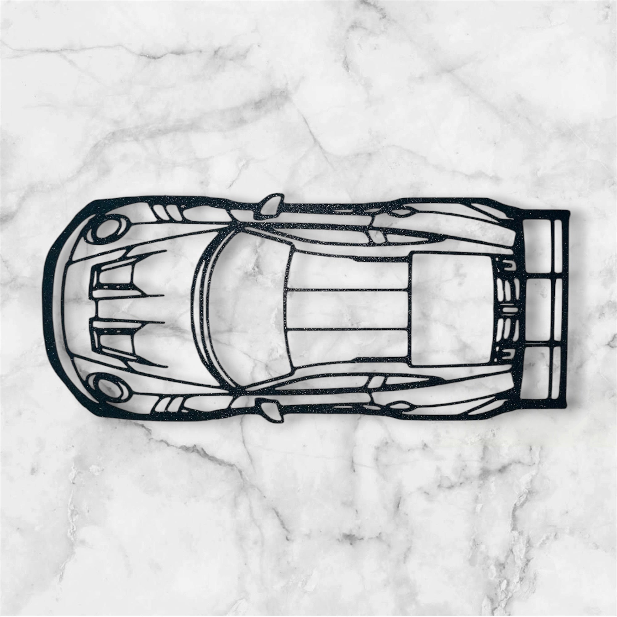 SPORTS CAR SILHOUETTE WALL ART