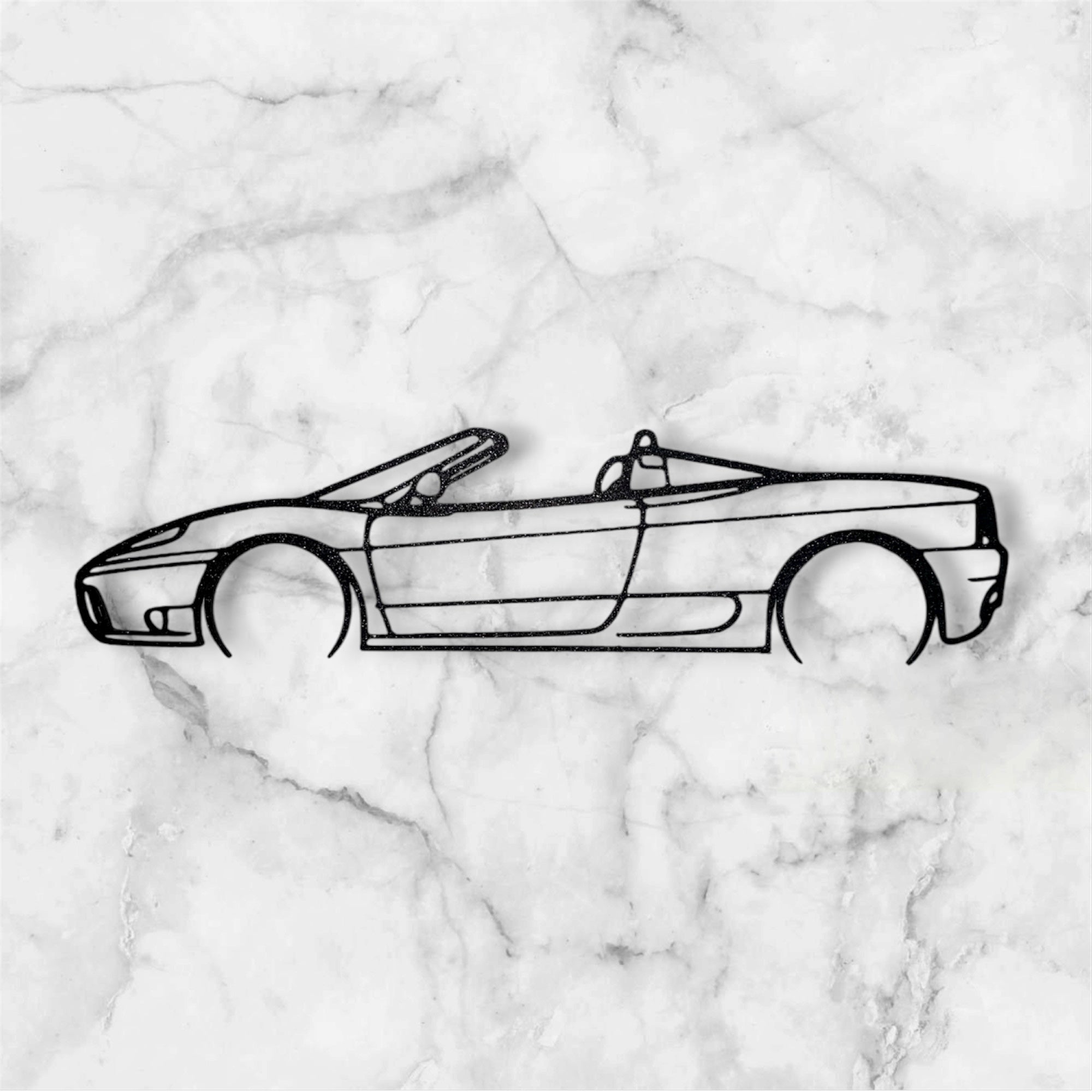 SPORTS CAR SILHOUETTE WALL ART