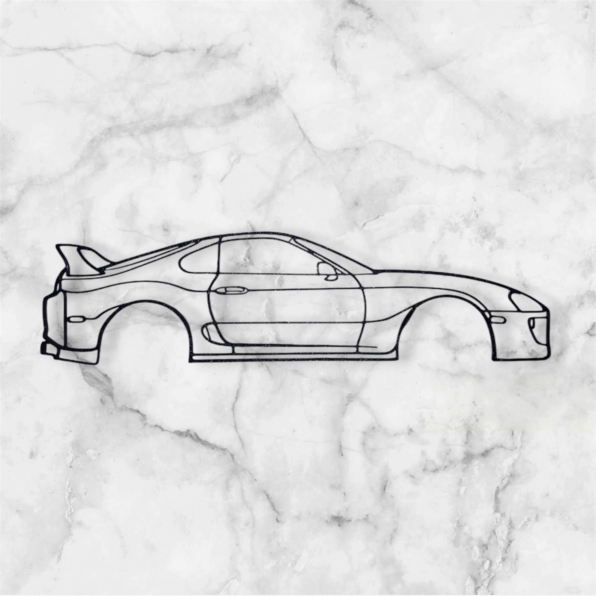 SPORTS CAR SILHOUETTE WALL ART