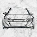 SPORTS CAR SILHOUETTE WALL ART
