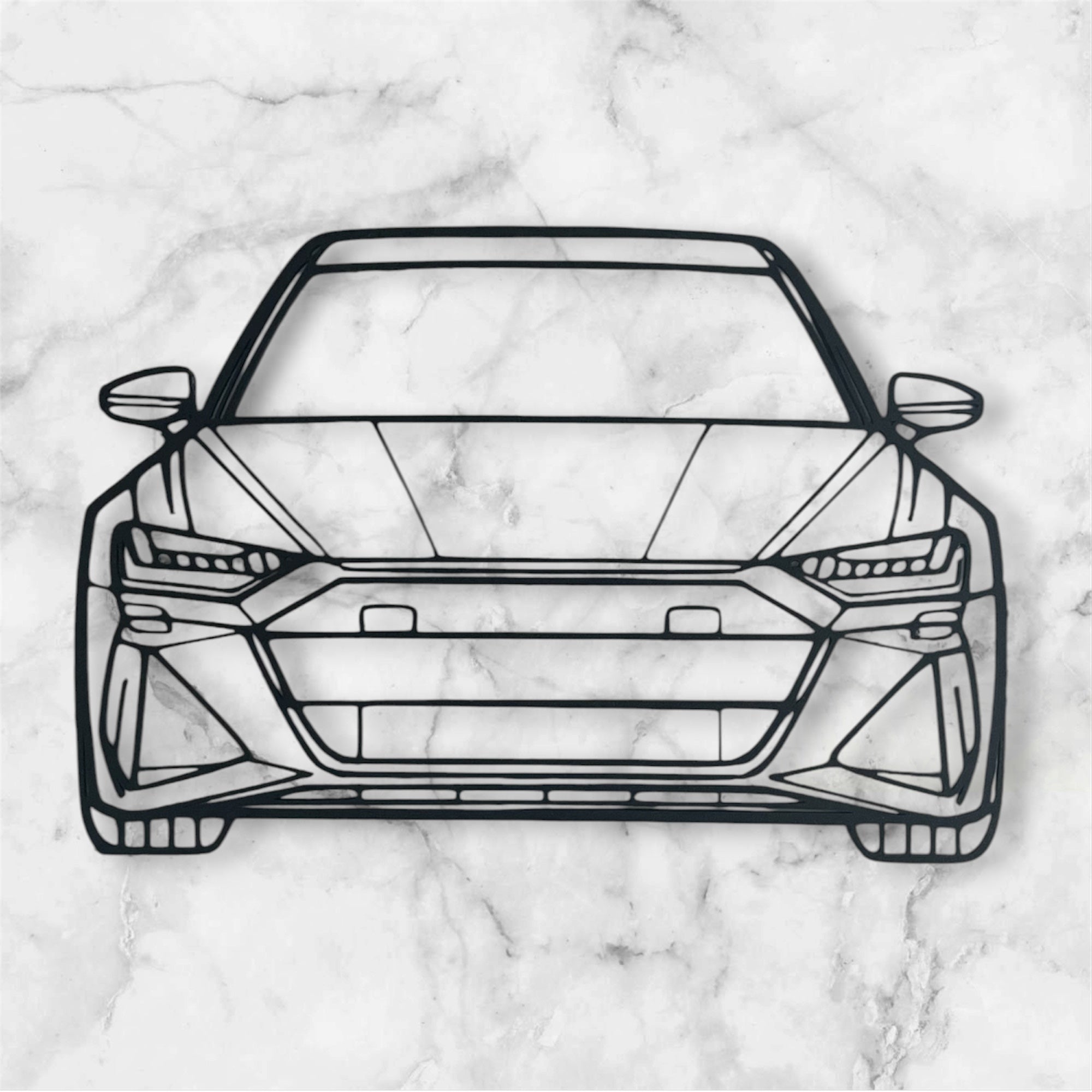 SPORTS CAR SILHOUETTE WALL ART