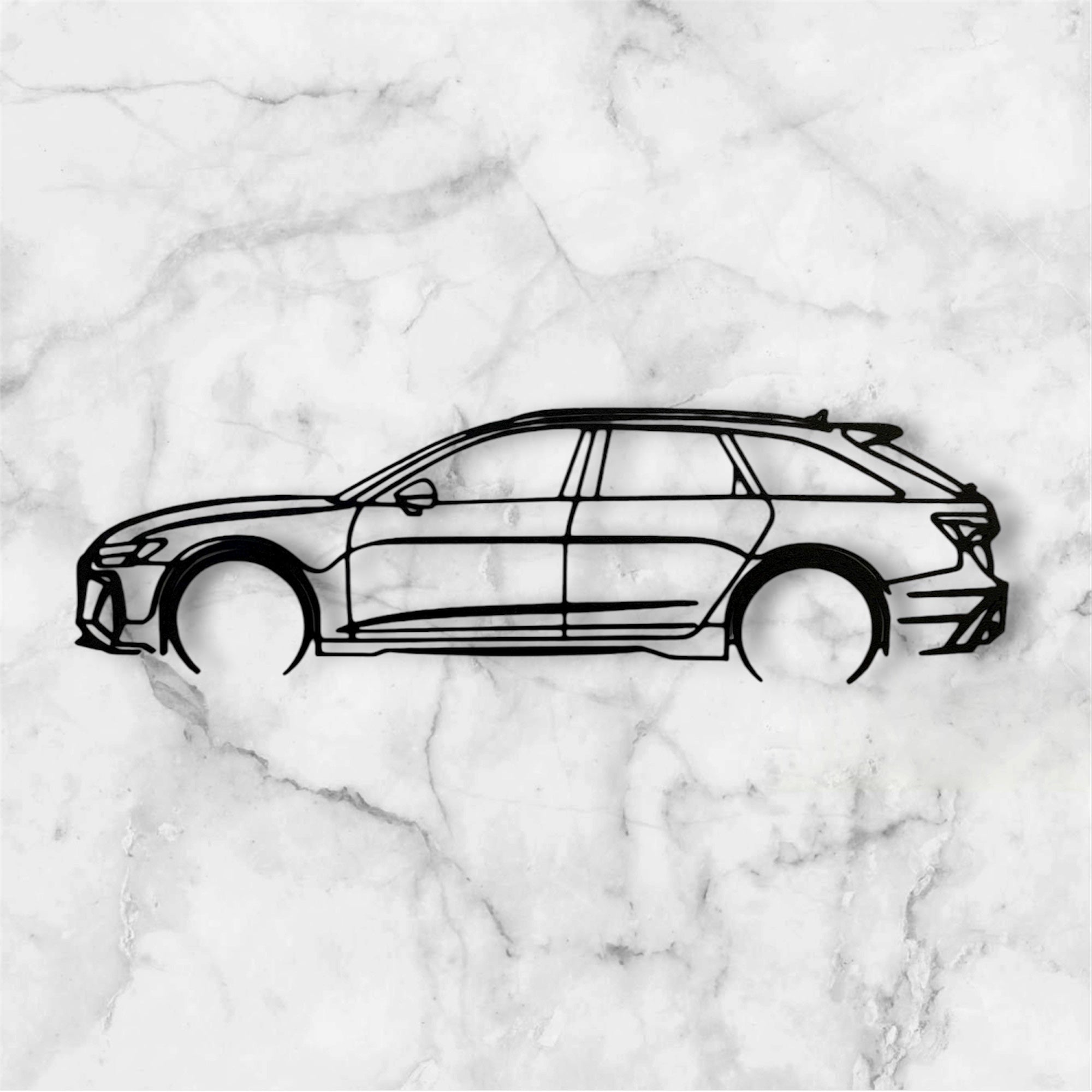 SPORTS CAR SILHOUETTE WALL ART