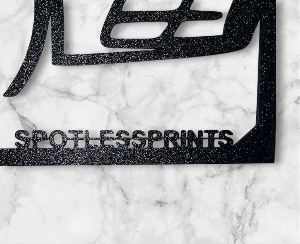 SPORTS CAR SILHOUETTE WALL ART (3 PARTS)