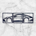 SPORTS CAR SILHOUETTE WALL ART (3 PARTS)