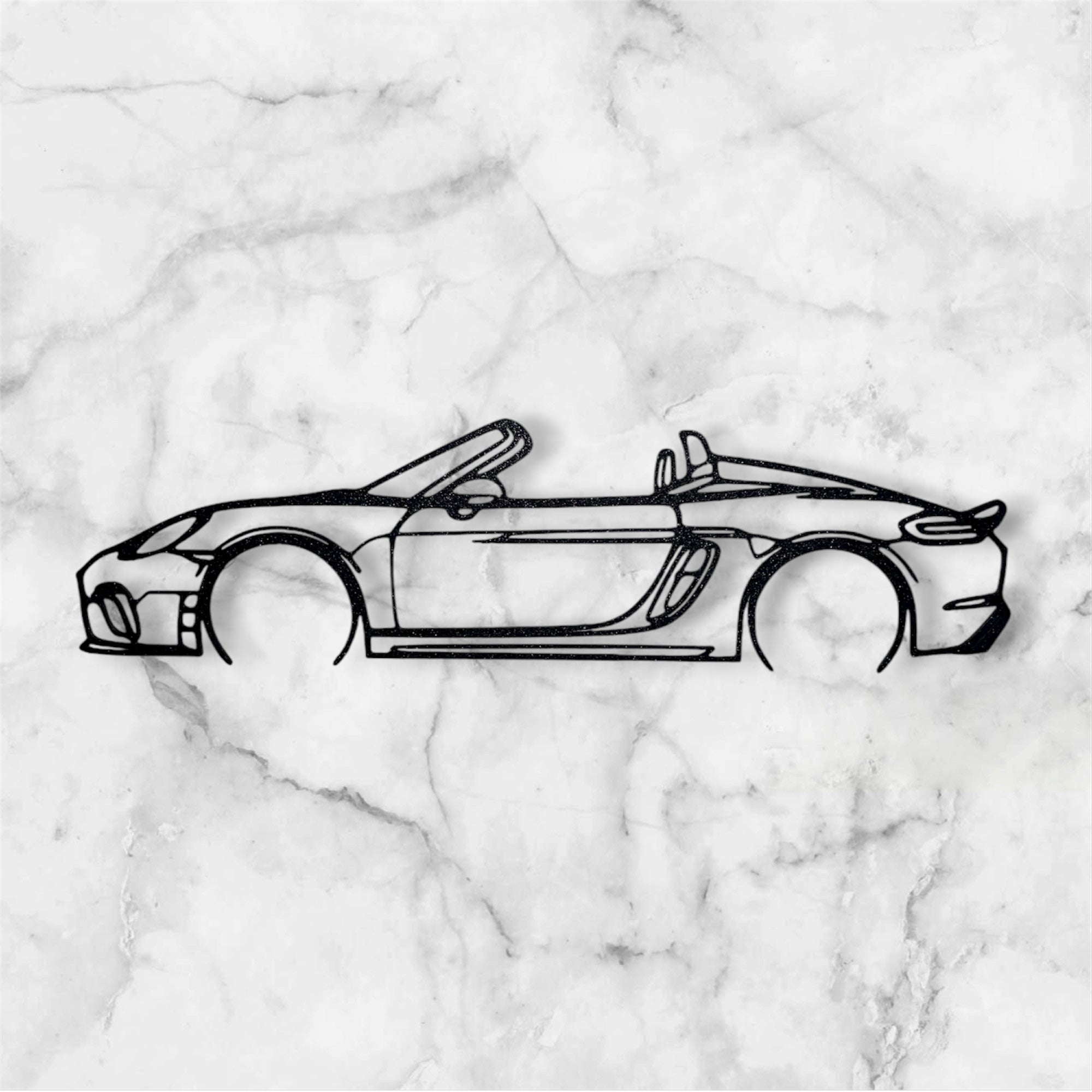 SPORTS CAR SILHOUETTE WALL ART
