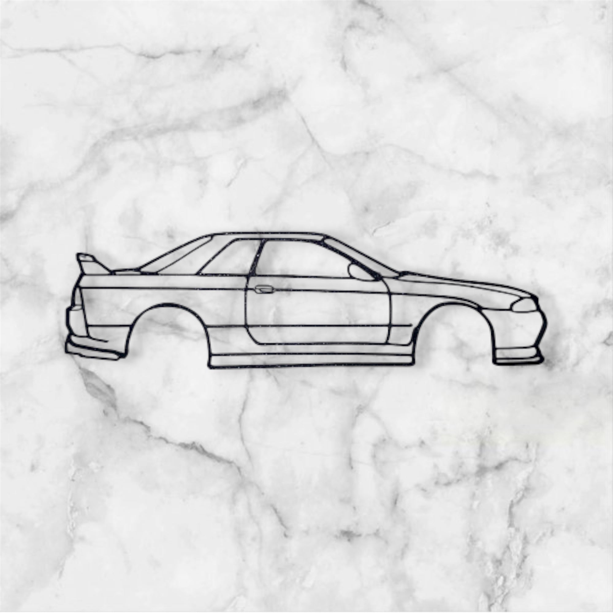 SPORTS CAR SILHOUETTE WALL ART