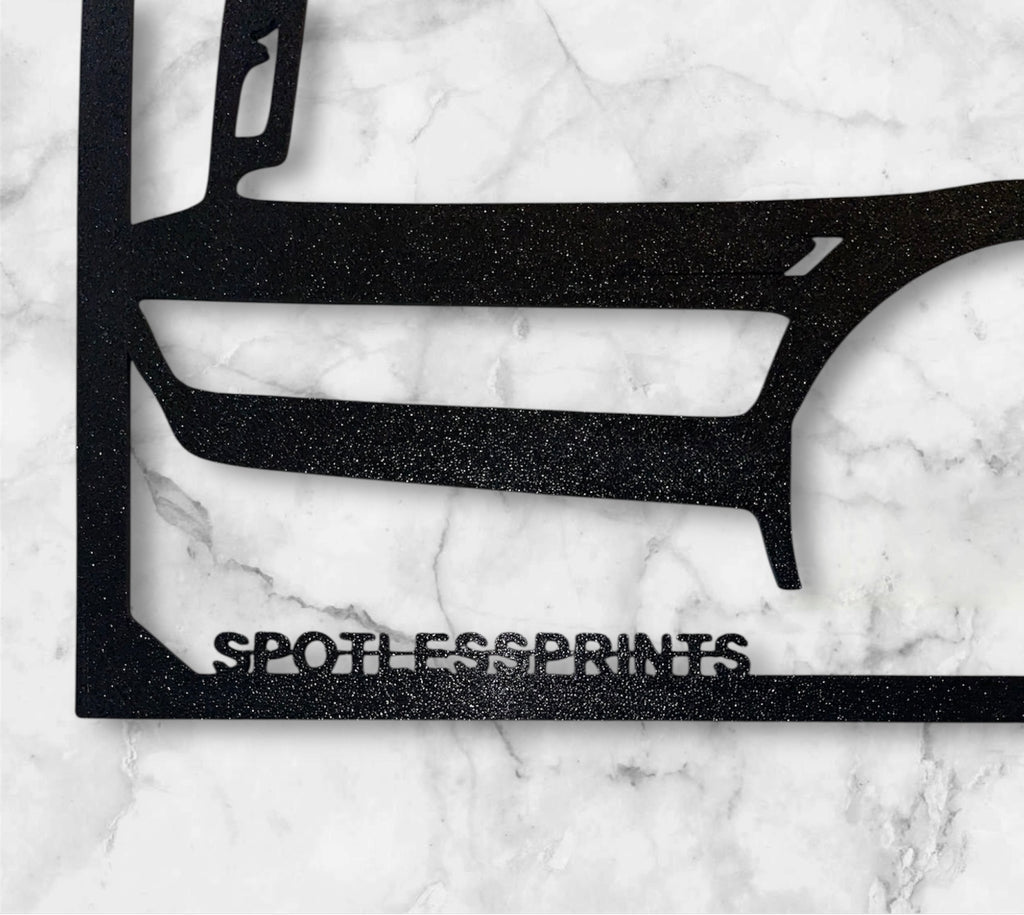 SPORTS CAR SILHOUETTE WALL ART (3 PARTS)