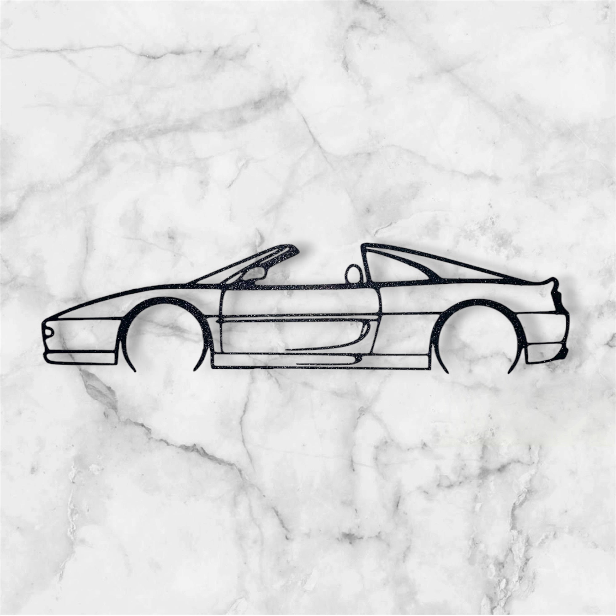 SPORTS CAR SILHOUETTE WALL ART