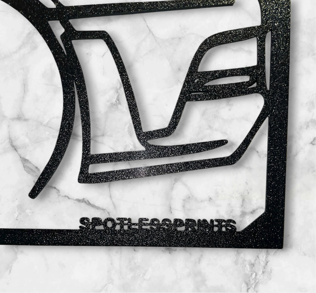 SPORTS CAR SILHOUETTE WALL ART (3 PARTS)