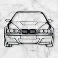 SPORTS CAR SILHOUETTE WALL ART