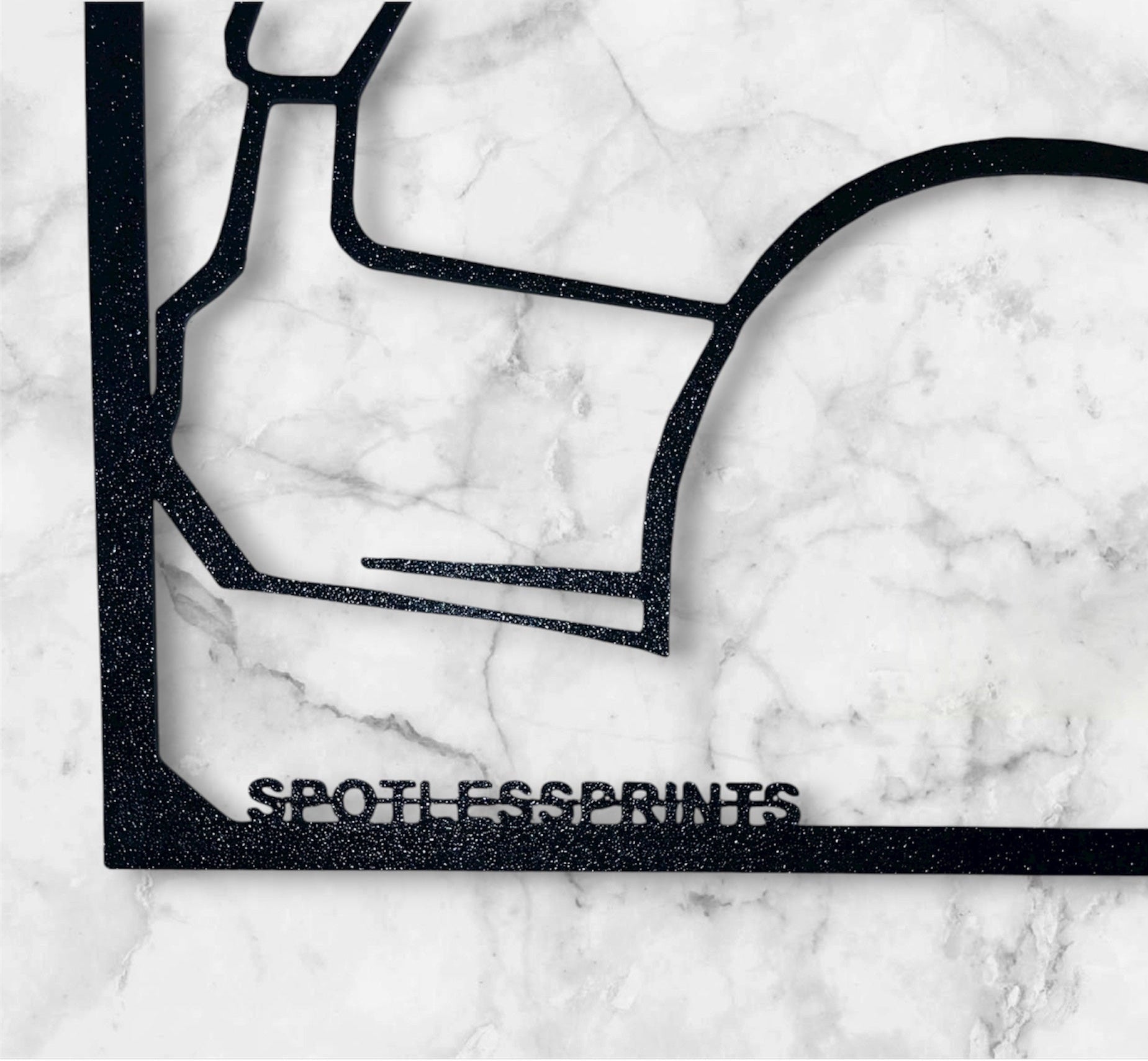 SPORTS CAR SILHOUETTE WALL ART (3 PARTS)